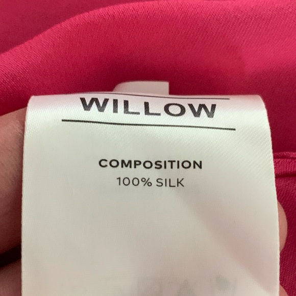 NWT Willow silk shirt dress with matching slip dress size L - Picture 14 of 14